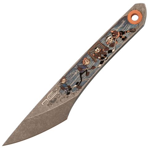 Нож скелетный N.C.Custom Koi Шайбу! Шайбу! Вымпел, сталь AUS-8