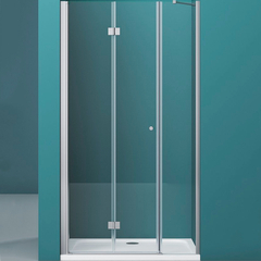 BelBagno Albano ALBANO-BS-13-80+100-C-CR Дверь в проём складывающаяся, с дополнительной неподвижной секцией, цвет: хром фото