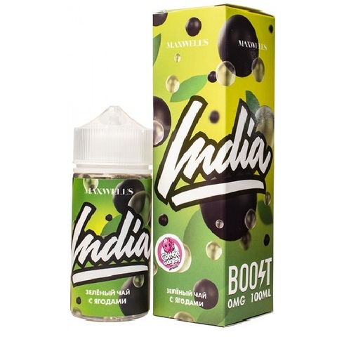 Жидкость MAXWELLS 0% 100 ml India - Зеленый чай с ягодами