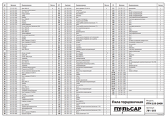 Пластина ПУЛЬСАР ПТН 255-2000 направлющая (791-301-106)
