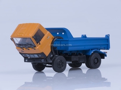 MAZ-5551 tipper early cabin 1988 orange-blue AutoHistory 1:43