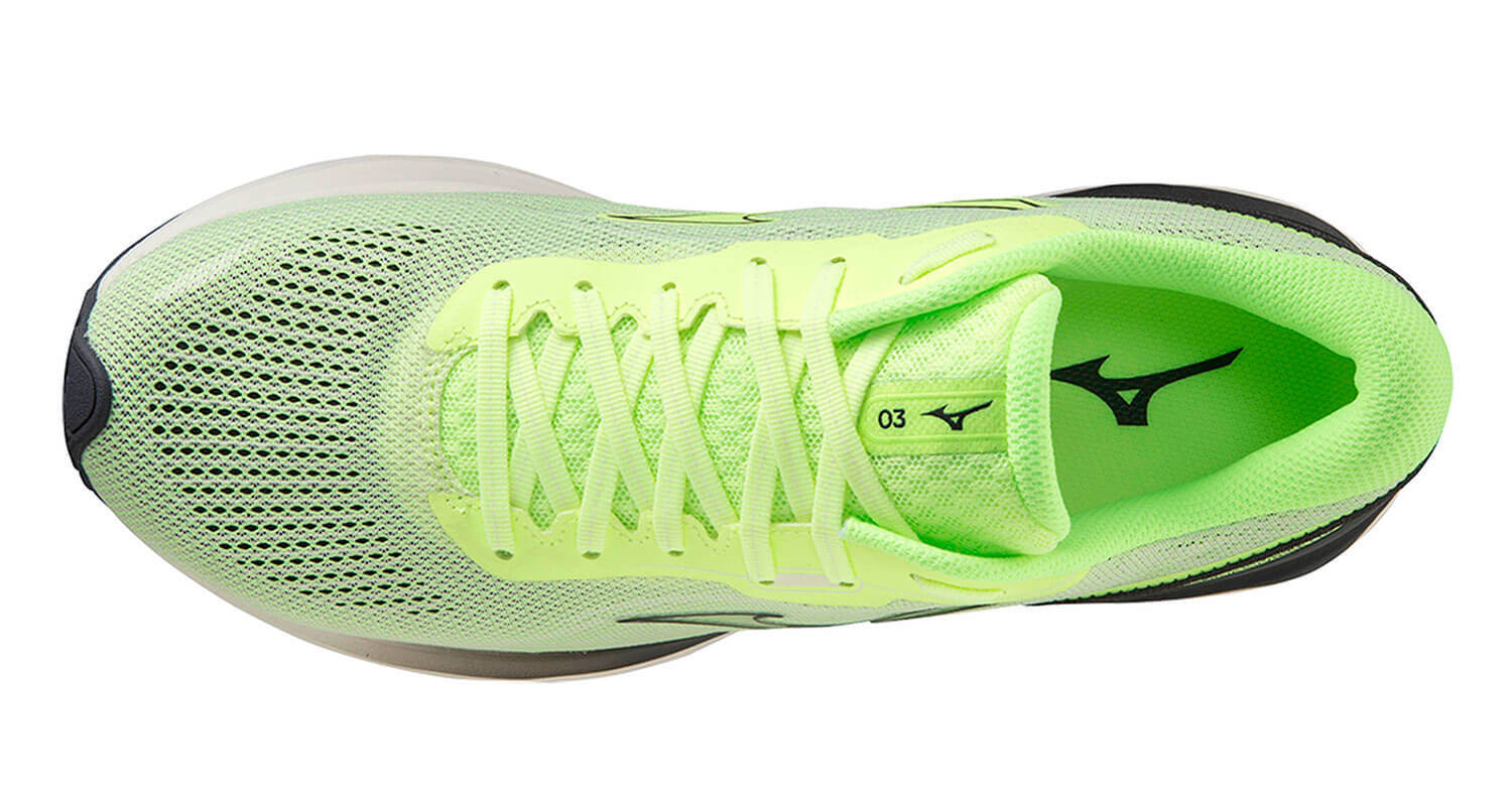 Мужские кроссовки для бега Mizuno Wave Skyrise 3 лайм - 4