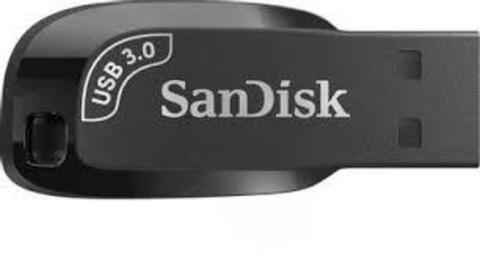 Флеш-накопитель SanDisk 64GB Ultra Shift Flash Drive Black