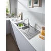 GROHE K400 31567SD0 Мойка кухонная с двумя чашами