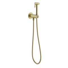 Aqueduto PUR0150 AQD PUREZA Смеситель скрытого монтажа с гигиеническим душем, AquaLock, со скрытой частью, шлифованное золото фото