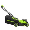 Газонокосилка аккумуляторная Greenworks GD24X2LM411, 2х24V, 41 см, бесщеточная, c 2хАКБ 4Ач и двойным ЗУ (2520907UD) — фото 3
