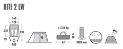 Туристическая палатка High Peak Kite 2 LW