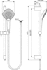 Ideal Standard Idealrain Evo Jet B1762AA Душевой гарнитур 60,3 см 3 режима