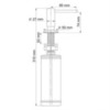 WasserKRAFT K-1299 Встраиваемый дозатор для мыла, цвет: хром