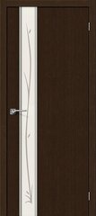 Дверь Глейс-1 Twig / Цвет 3D Wenge / Стекло Twig / Двери Браво