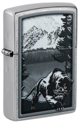 Фото Зажигалка ZIPPO Mountain Lion с покрытием Street Chrome