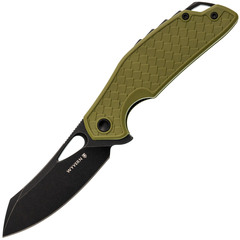 Фото Складной нож Mr.Blade Wyvern blackwash сталь AUS-8, рукоять Olive FRN