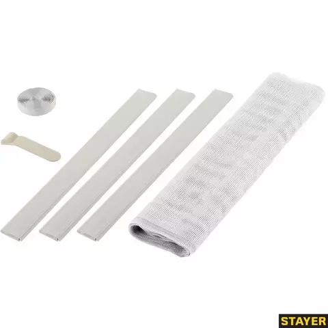 STAYER Comfort, белая, для двери, 1.0 х 2.2 м, с крепежной лентой, противомоскитная сетка (12500-10-22)