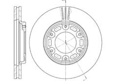 Диск тормозной вентилируемый G-brake  GR-02518