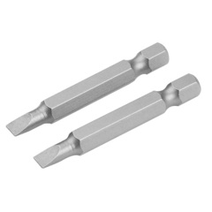 TOLSEN (TT20307) Набор вставок (бит) торцевых 1/4", Slotted, 6,5х1,2 мм, 50 мм, 2 предмета