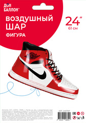 Шар К Фигура, Кеды спортивные, Красный, 24''/61 см, 1 шт.