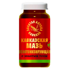 Кавказская мазь «Венотонизирующая» с золотым усом ТМ Золотая Аптека Кавказа