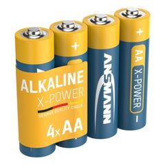 Батарейка X-POWER АА/ANSMANN 1.5V - 4шт в пленке