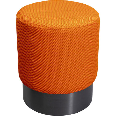 Фото: Пуф Jody Orange Mesh Black Ø35 см - основной вид