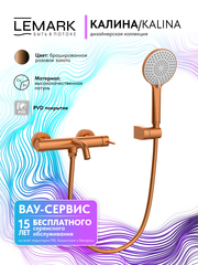 Смеситель для ванны Lemark LMF-2122S-BRRG 