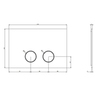 Gessi 54617#299 Клавиша смыва ШГВ 215*5*145 ЦВЕТ-BLACK XL