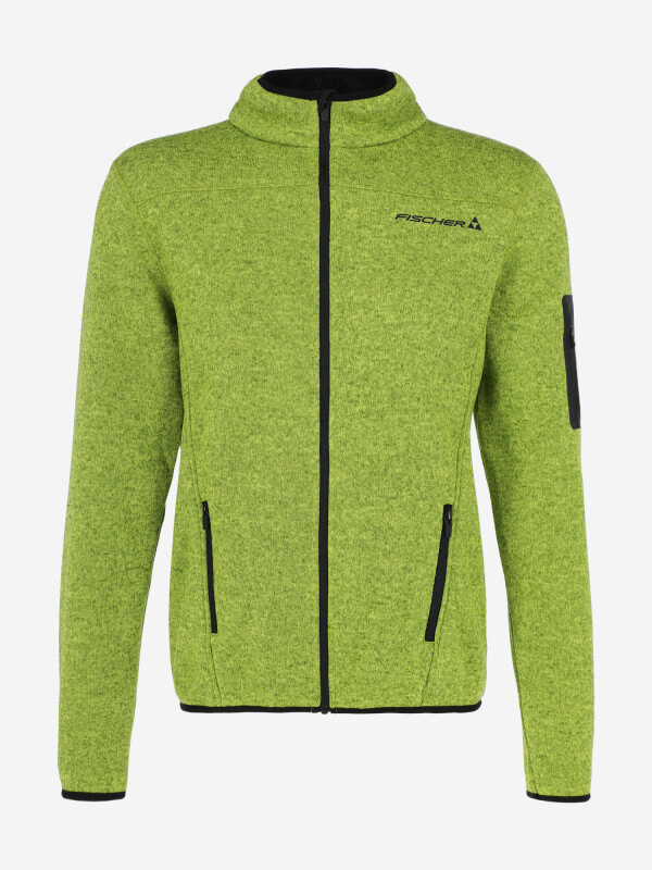 Мужская флисовая толстовка Fischer Fleece Logo зеленая - 7