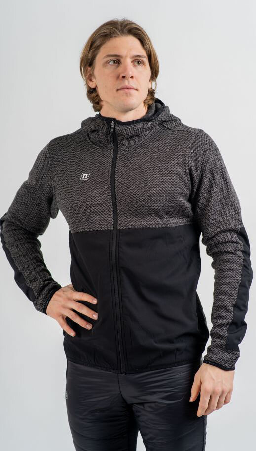 Теплая кофта с капюшоном Noname Fleece Jacket Ux 24 унисекс черная - 3