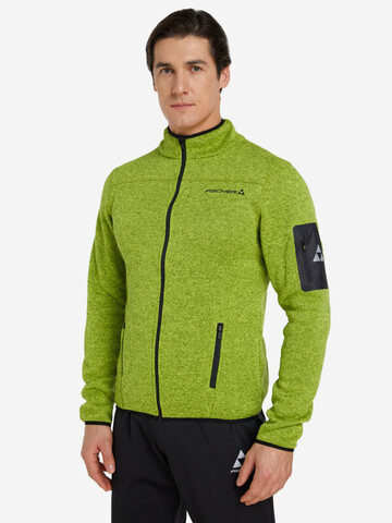 Мужская флисовая толстовка Fischer Fleece Logo зеленая