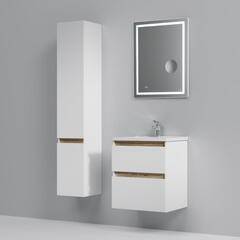 Тумба с раковиной подвесная, 55 см, 2 ящика, белый глянец AM.PM X-Joy - M85AFHX0552WG