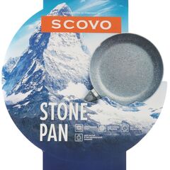 Сковорода алюминий, 20 см, антипригарное покрытие, Scovo, Stone Pan, ST-001