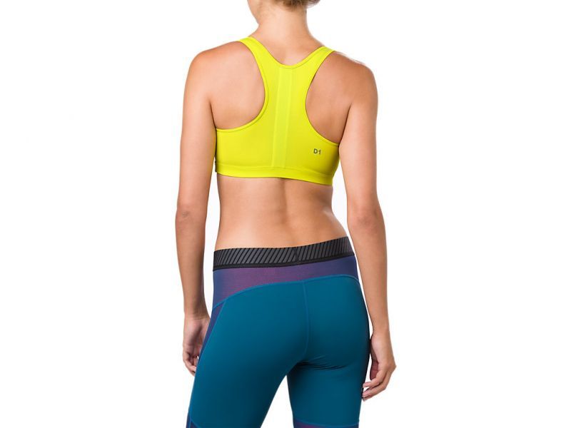 Топ для бега женский Asics Baselayer Med Support Bra желтый - 3
