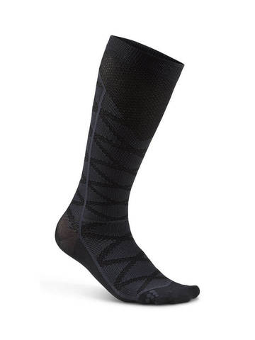 Craft Compression Pattern компрессионные гольфы black