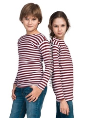 Купить детскую краповую тельняшку - Магазин тельняшек.ру 8-800-700-93-18Тельняшка детская краповая (темно-красная полоса) в Магазине тельняшек