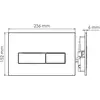 WasserKRAFT Glan 66TLT.010.ME.BL.MG03 Инсталляция для унитаза с клавишей