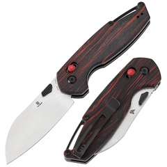 Фото Складной нож Tenable Model 6, сталь 14C28N, рукоять G10 черно-красная