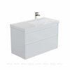 Aquanet 365927 Тумба с раковиной Nova Lite 2.0 90 R 2 ящ. цв. белый глянец (365927)