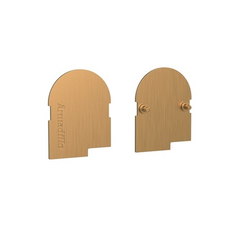 Декоративная накладка ARMADILLO для скрытой петли U3D4000 (DOOR) AB бронза /65375/ (2шт)