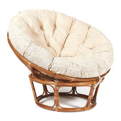 Кресло Папасан ( PAPASAN 23/01 W) /с подушкой и ремешками/ Pecan (орех)