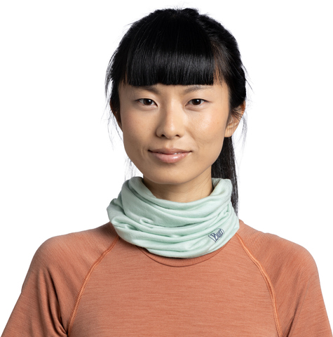 Картинка шарф-труба Buff Wool lightweight Solid Seagrove Green - 3
