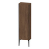 Duravit XViu XV1315LB221 Шкаф подвесной 1330x400x240мм, с 1 дверью, 3 стеклянными полками (петли слева), цвет: walnut dark/черный матовый
