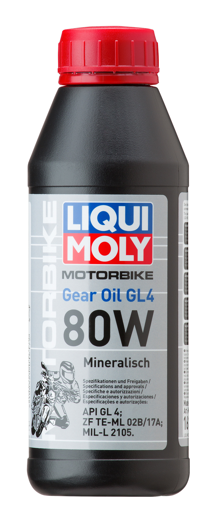 Трансмиссионное масло для мотоциклов Liqui Moly Motorrad Gear Oil 80W, минеральное, 0,5 л