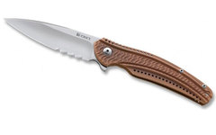 Фото Складной нож CRKT Ripple Bronze Combo, сталь Acuto 440, рукоять нержавеющая сталь 420J2