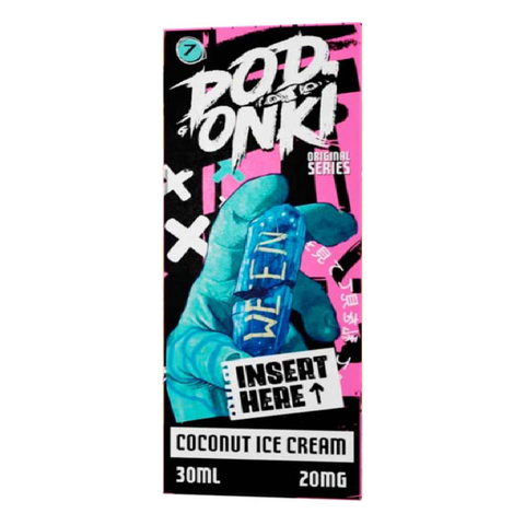 Жидкость PODONKI LAST HAP salt 2% 30 ml - Классический вкус мороженого Пломбир с Кокосом