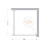 BelBagno Kraft KRAFT-L-1-90-C-CR Душевая перегородка, цвет: хром