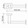 WasserKRAFT Lippe K-6596 Держатель туалетной бумаги, цвет: хром
