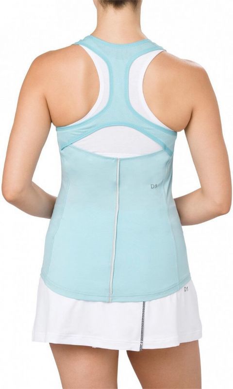 Майка женская Asics Tank голубая - 4