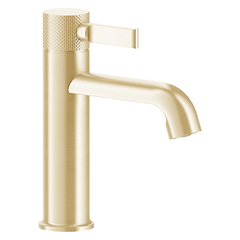 Gessi Inciso 58001#246 Смеситель для раковины на 1 отверстие с донным клапаном Цвет: золото фото