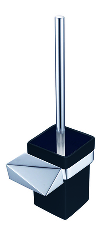 Boheme New Venturo 10319-CR-B Туалетный ершик настенный, цвет: хром, чёрный
