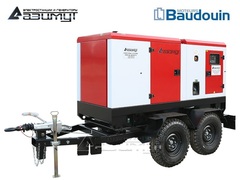 Дизельный генератор Азимут ЭД-100-Т400-2РКМ9 Baudouin на шасси в кожухе с автозапуском