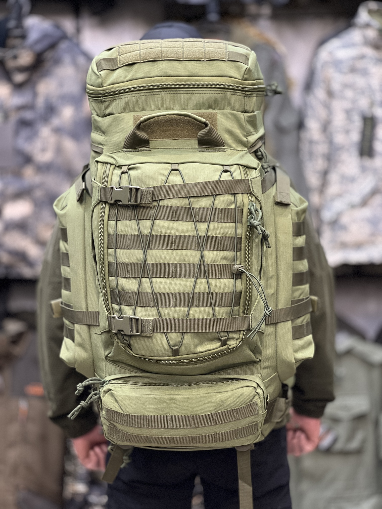 Рюкзак рейдовый 7.62, 100 л, Олива